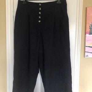 Ankle length Navy Blue Pants